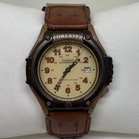 Casio Forester Sport illuminator date men Watch 2312 FT-500 40mm 100MWR running - Picture 1 of 9